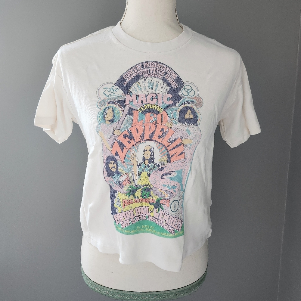 NWT AE Tailgate Led Zeppelin Cropped Tee - Picture 2 of 7